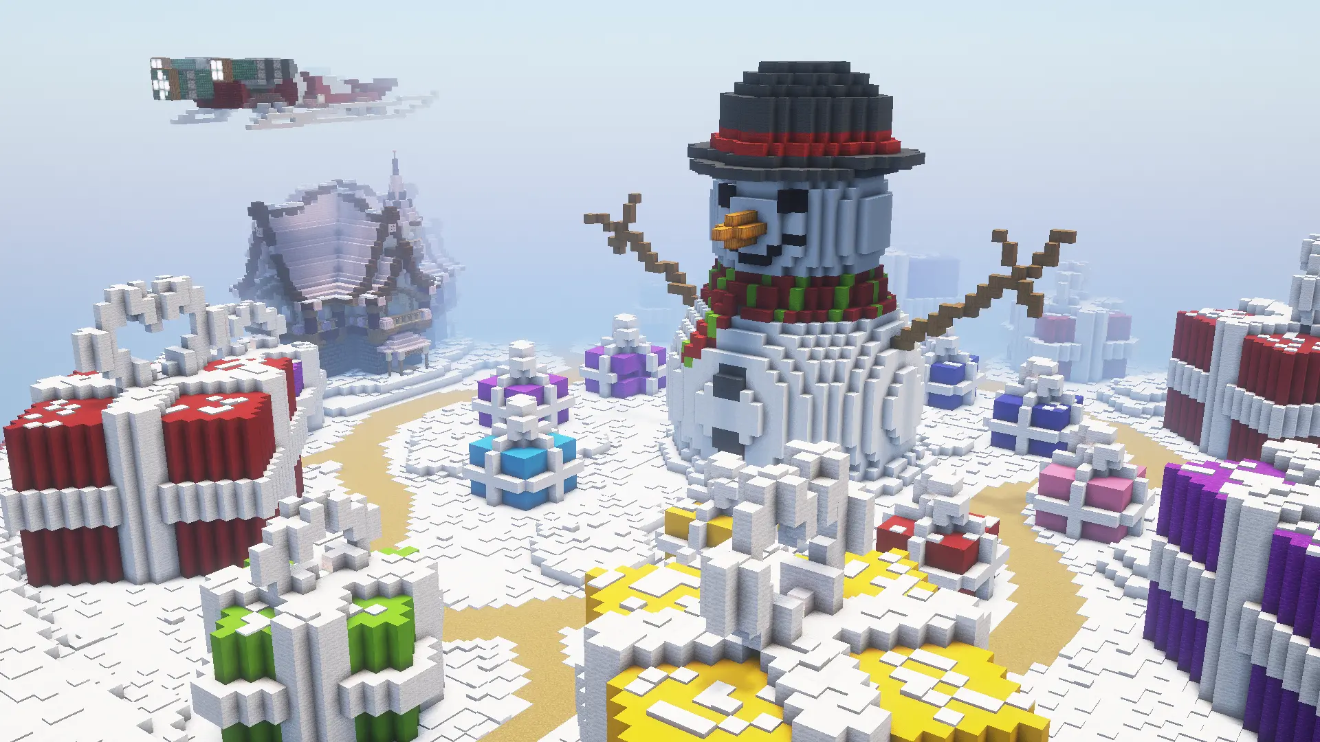 The winning entry of the KiwiSMP Winter Build Contest