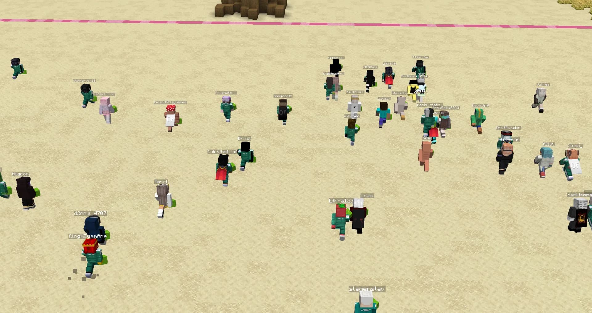 The first Squid Game match