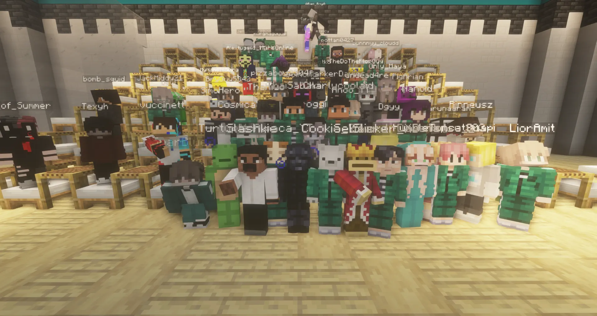The very first Squid Game lobby