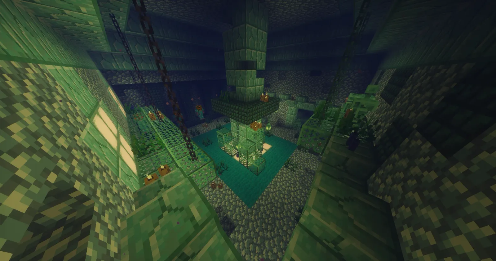 The core room in the KiwiSMP Ocean Monument